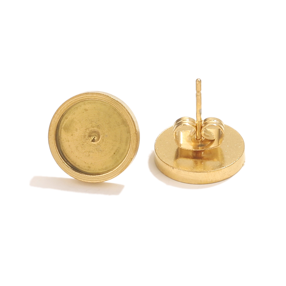 10pcs Stainless Steel Gold Ear - Jewelry Making Resin recension och pris