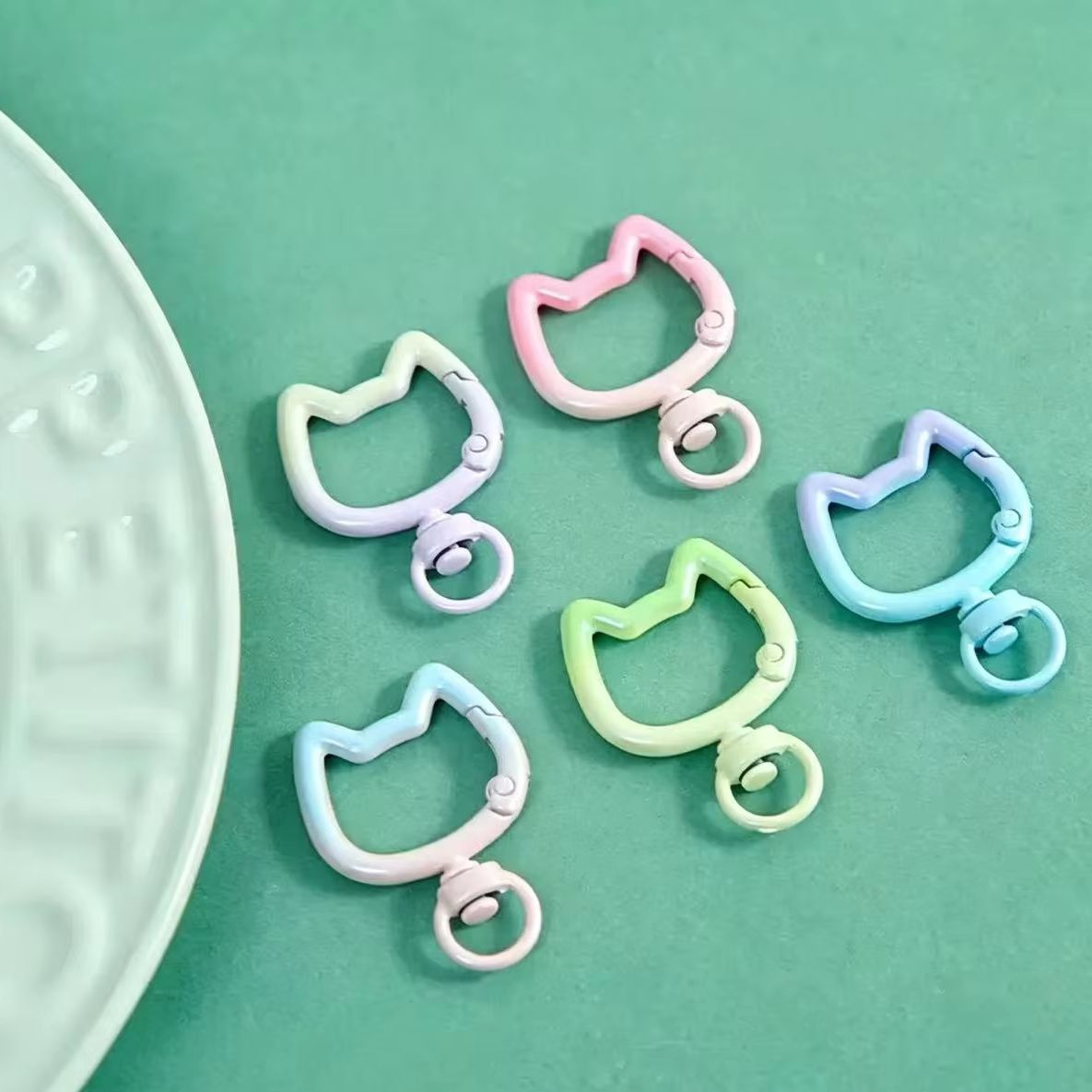 5-10PCS Gradient Cute Cat Clas - Jewelry Making Material recension och pris
